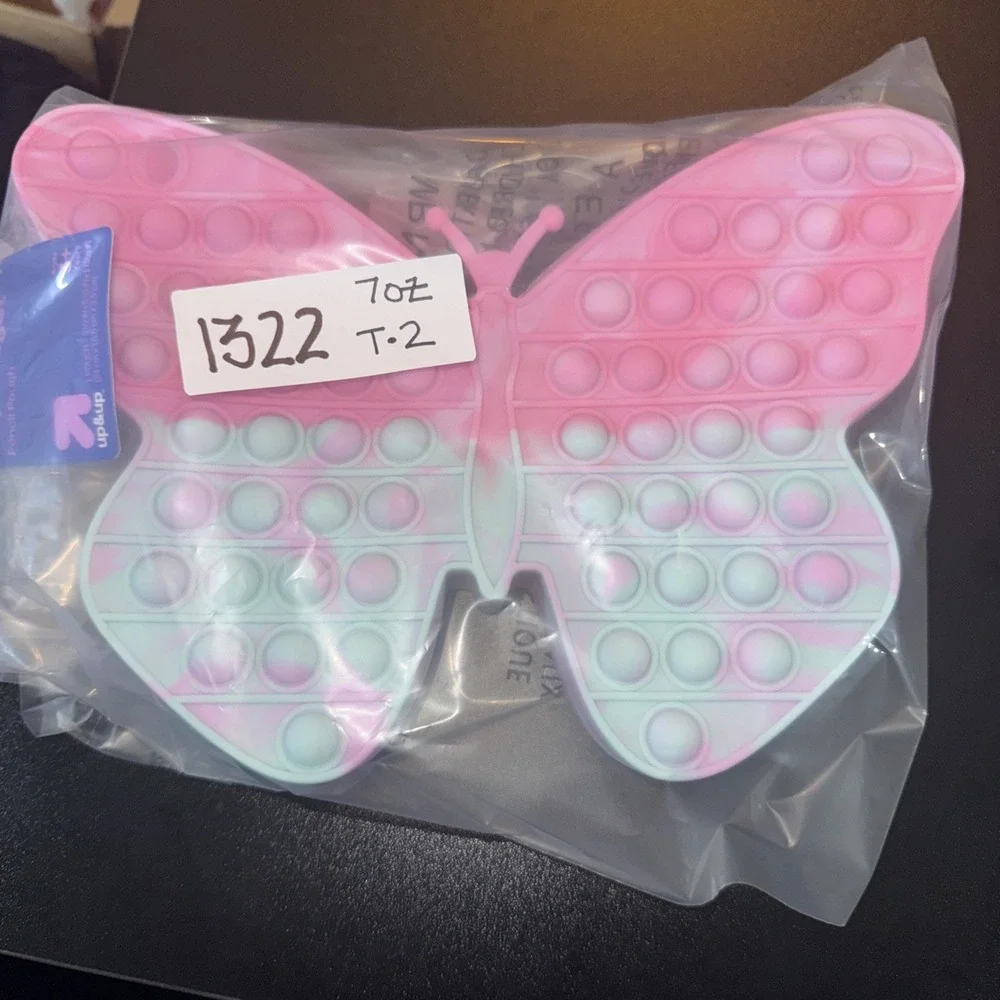Up&Up Butterfly Bubble Pop Pencil Pouch‎